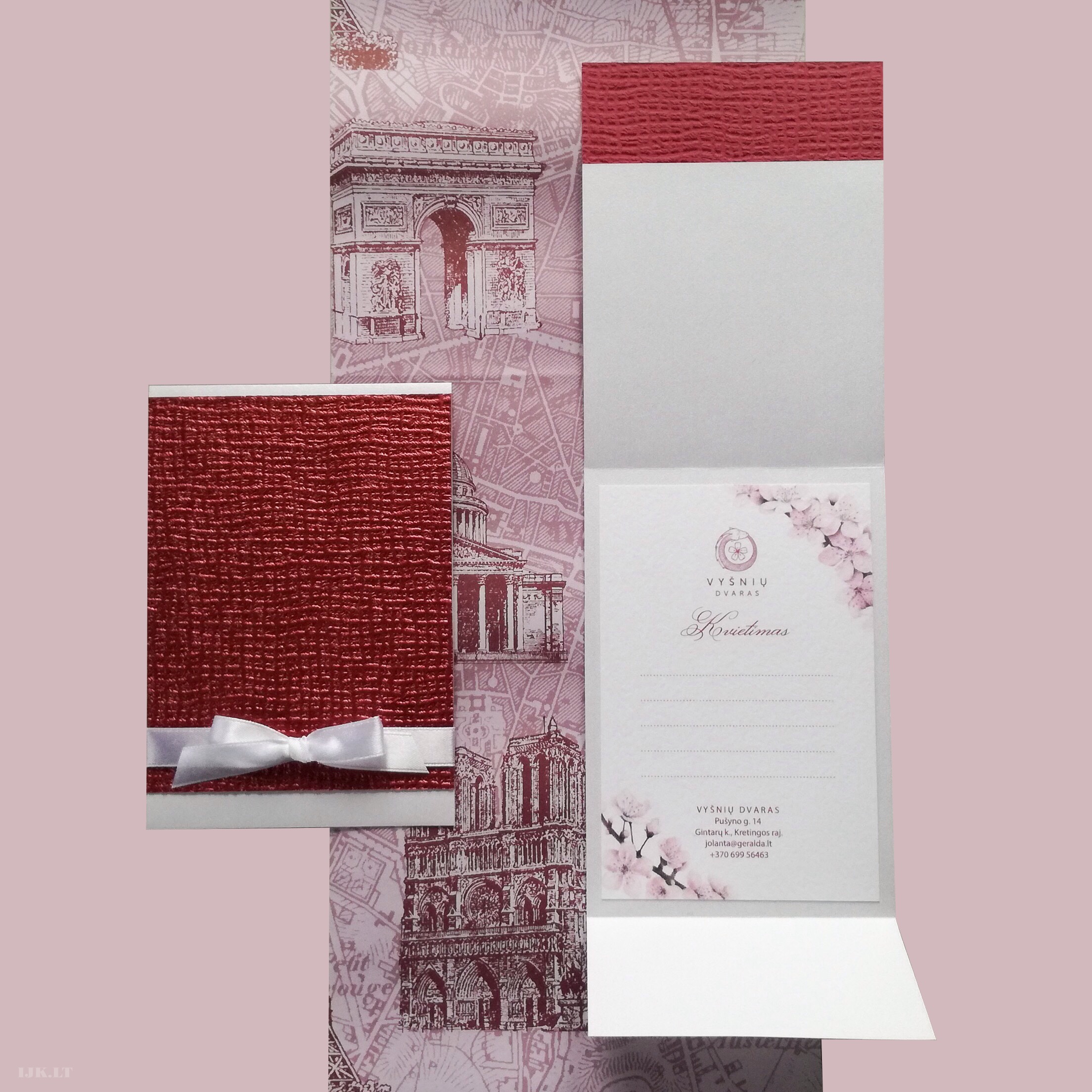 Cherry blossoms, invitation illustration