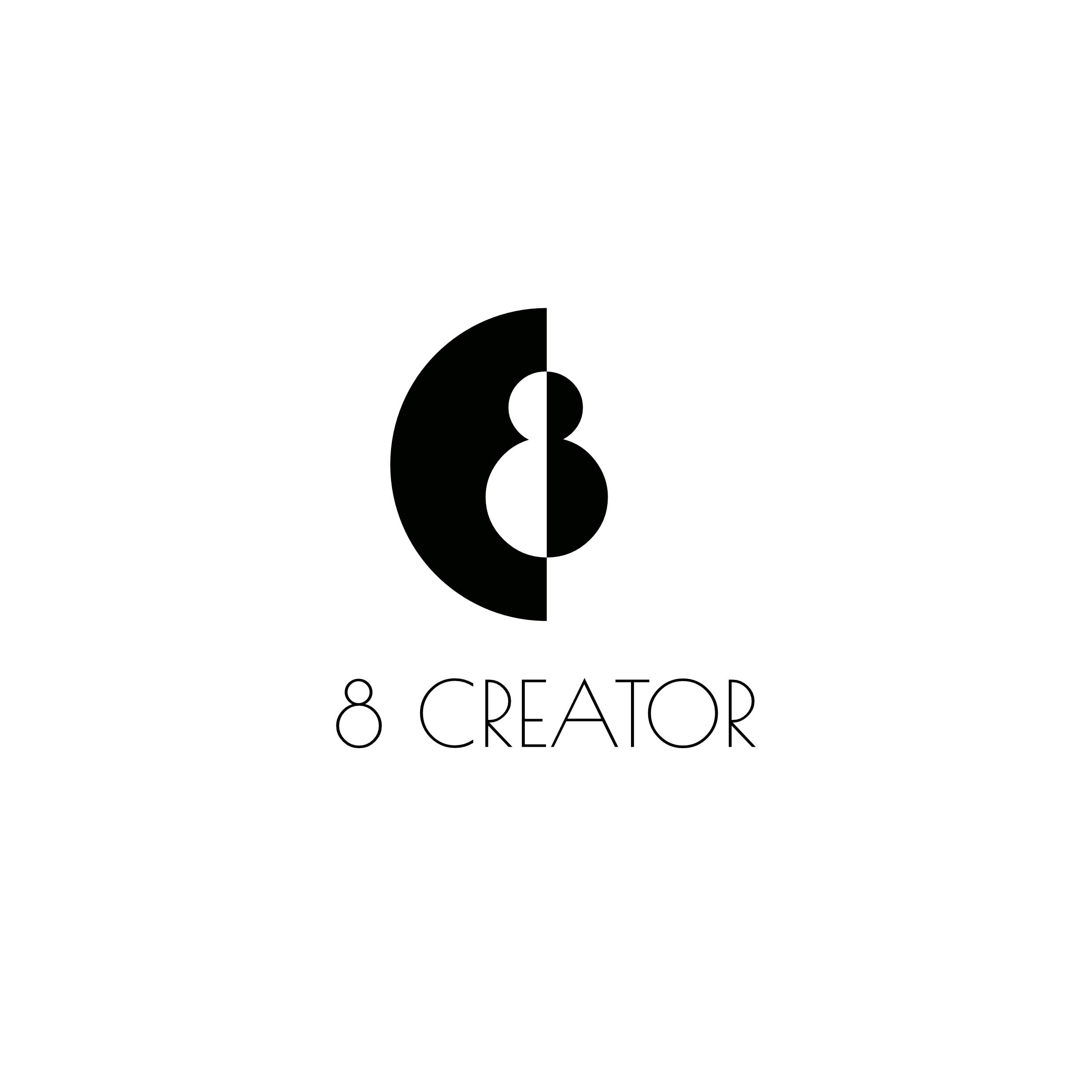 Logotipų kūrimas, logotipo dizainas verslui. Kūrybinis projektas 8 CREATOR. Asmeninis mentorius