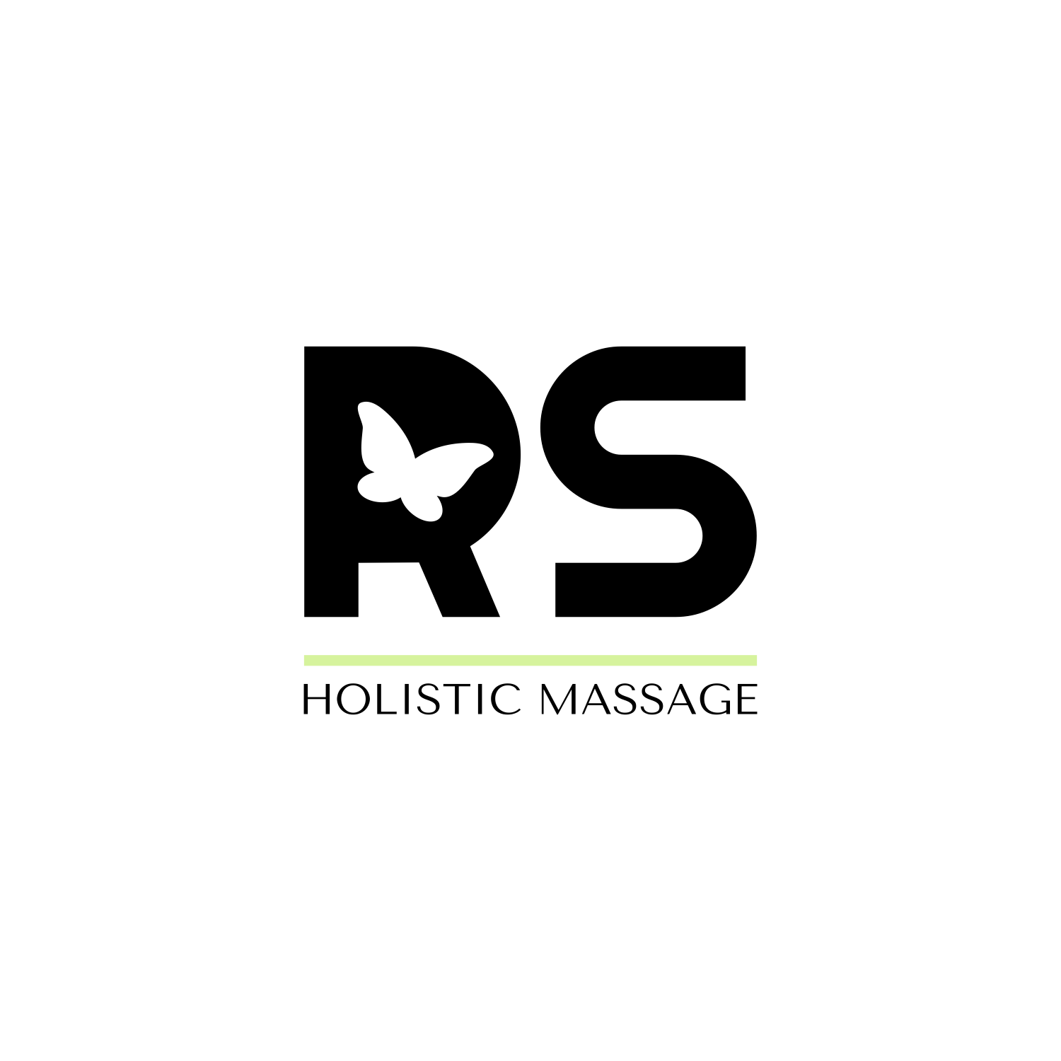 Logotipų kūrimas, logotipo dizainas verslui, RS Holistic Massage, holistinio masažo meistrė
