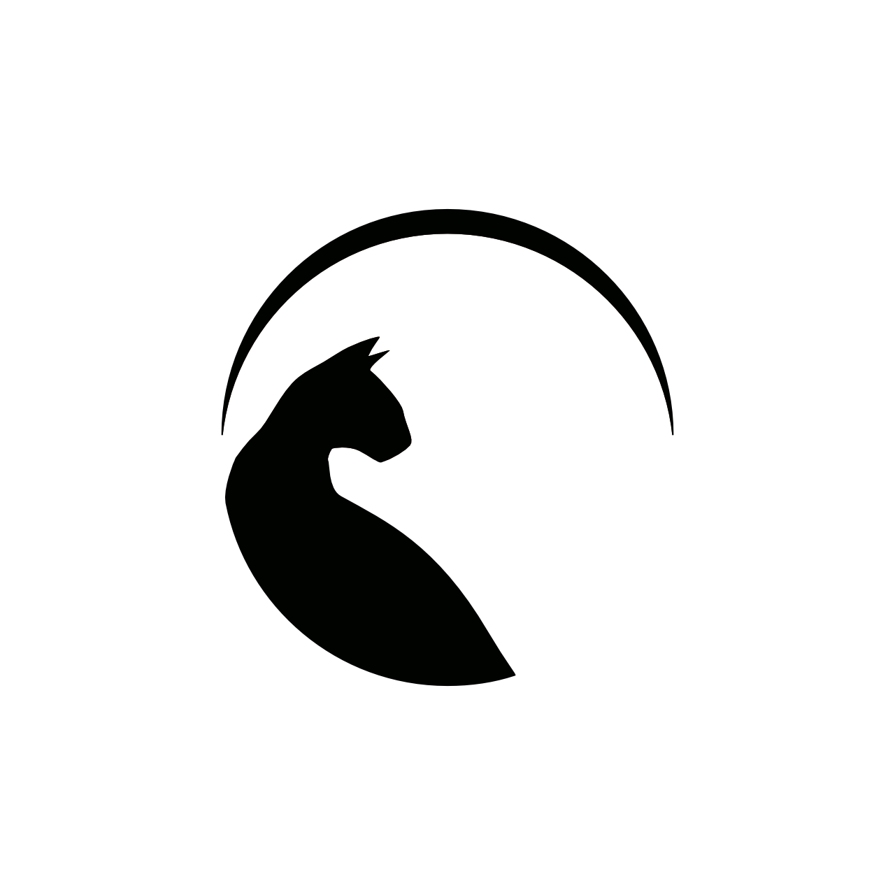 Logotipų kūrimas, logotipo dizainas verslui, emblema, Zen katė