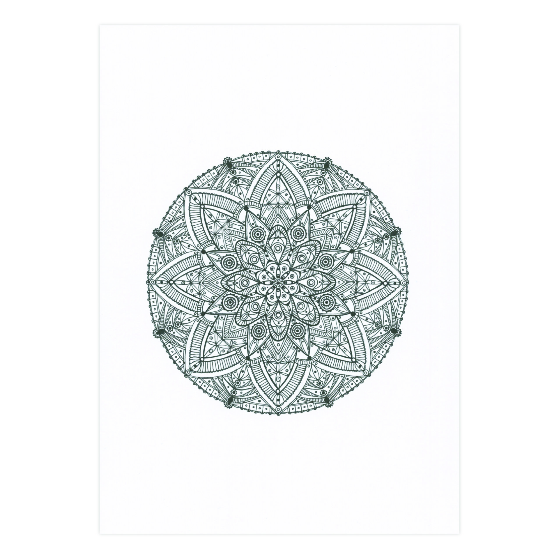 Paveikslas MANDALA. Piešimas, grafika. Rytietiškas ezoterinis piešinys meditacijai